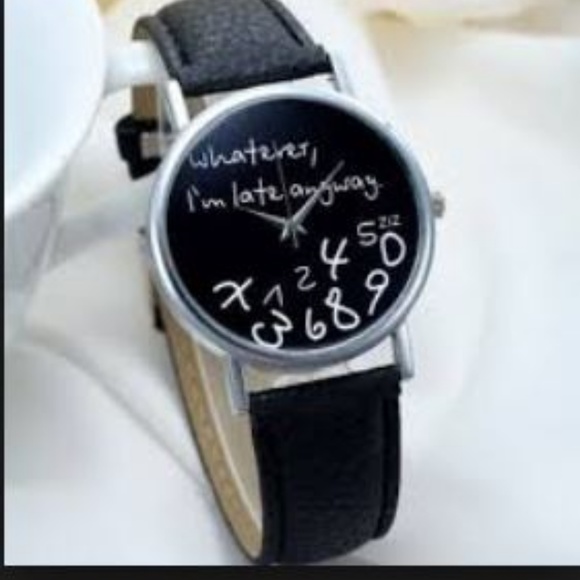 whatever I'm late anyway scrambled number watch - Picture 1 of 2